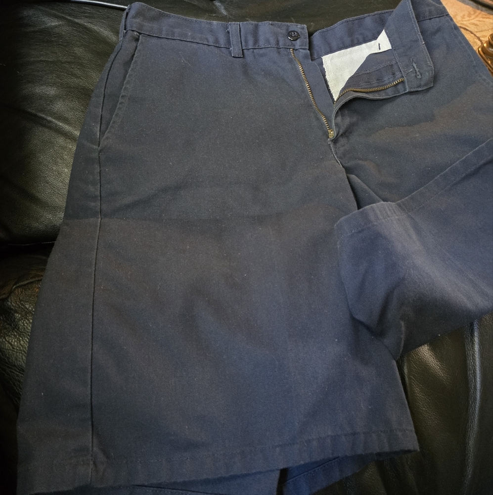 Dickies navy blue long style work shorts sz32 - Picture 2 of 6